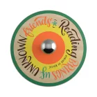  Fermaluce Colorful, wooden, double-curved UFO lampshade with Pemberley Pond illustrations