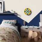 Fermaluce Ethnic double-sided wooden UFO lampshade with illustrations by various artists