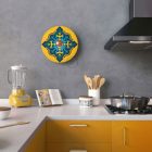 Fermaluce Ethnic double-sided wooden UFO lampshade with illustrations by various artists