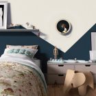 Fermaluce Romantic double-sided wooden UFO lampshade with illustrations by various artists