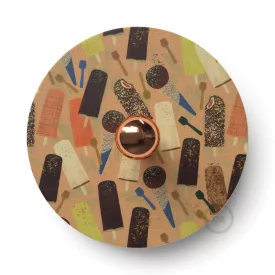    Fermaluce Funny Pop double-sided wooden UFO lampshade with illustrations by various artists