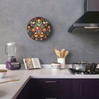 Fermaluce Ethnic double-sided wooden UFO lampshade with illustrations by various artists