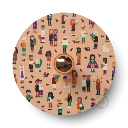 Fermaluce Funny Pop double-sided wooden UFO lampshade with illustrations by various artists