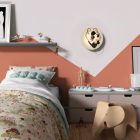 Fermaluce Romantic double-sided wooden UFO lampshade with illustrations by various artists