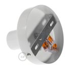 Fermaluce Metal recessed lamp for wall or ceiling mounting