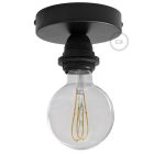 Fermaluce Metal E27 screw-in lamp holder, metal light source for wall or ceiling mounting