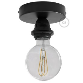   Fermaluce Metal E27 screw-in lamp holder, metal light source for wall or ceiling mounting