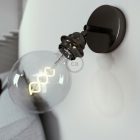 Fermaluce Metal 90°, adjustable wall or ceiling light source E27 screw lamp socket