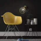 Spostaluce Metal 90°, adjustable light source with E27 screw lamp holder, fabric cable and side holes