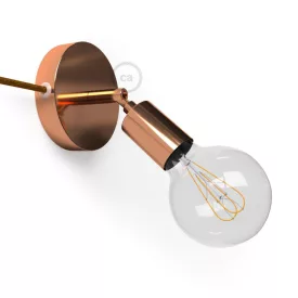   Spostaluce Metal 90°, adjustable light source with fabric cable and side holes