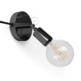   Spostaluce Metal 90°, adjustable light source with fabric cable and side holes