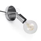 Spostaluce Metal 90°, adjustable light source with fabric cable and side holes
