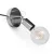 Spostaluce Metal 90°, adjustable light source with fabric cable and side holes