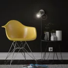 Spostaluce Metal 90°, adjustable light source with fabric cable and side holes