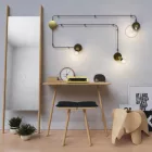 Spostaluce Metal 90°, adjustable light source with fabric cable and side holes