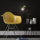 Spostaluce Metal 90°, adjustable light source with fabric cable and side holes
