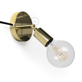   Spostaluce Metal 90°, adjustable light source with fabric cable and side holes