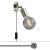Spostaluce lamp with adjustable metal joint