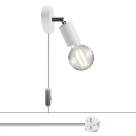 Spostaluce lamp with adjustable metal joint