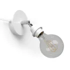Spostaluce Metal 90°, adjustable light source with E27 screw lamp holder, fabric cable and side holes