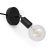 Spostaluce Metal 90°, adjustable light source with fabric cable and side holes