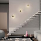 Fermaluce Metal 90°, adjustable metal wall bracket with Diamond lampshade