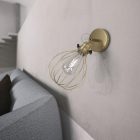 Fermaluce Metal 90°, adjustable metal wall lamp with Drop lampshade