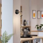 Lighting fixture Mini Spotlight GU1d0, adjustable wall or ceiling mountable lamp