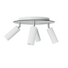 Lamp with 4 spotlights, Tub-E14 lampshade and round Rose-One XXL