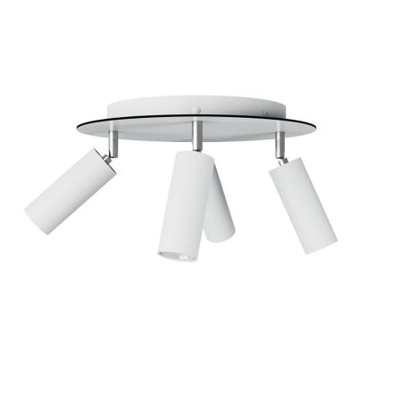 Lamp with 4 spotlights, Tub-E14 lampshade and round Rose-One XXL