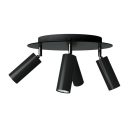 Lamp with 4 spotlights, Tub-E14 lampshade and round Rose-One XXL