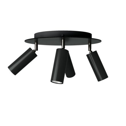 Lamp with 4 spotlights, Tub-E14 lampshade and round Rose-One XXL