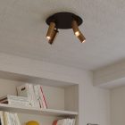 Lamp with 4 spotlights, Tub-E14 lampshade and round Rose-One XXL