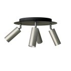 Lamp with 4 spotlights, Tub-E14 lampshade and round Rose-One XXL