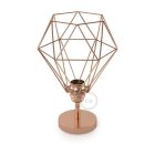 Fermaluce Metal 90°, adjustable metal wall bracket with Diamond lampshade