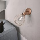 Fermaluce Metal 90°, adjustable metal wall lamp with Drop lampshade