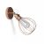  Fermaluce Metal 90°, adjustable metal wall-mounted lamp with Drop lampshade