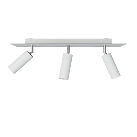 Lamp with 3 spotlights, Tub-E14 lampshade and rectangular Rose-One XXL