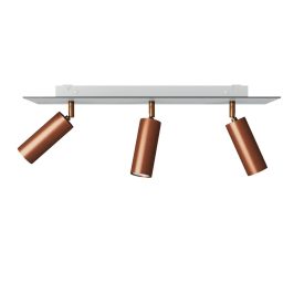   Lamp with 3 spotlights, Tub-E14 lampshade and rectangular Rose-One XXL