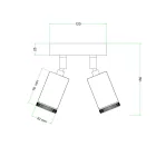 Fermaluce 2 adjustable Mini Spotlight GU1d0 spotlights
