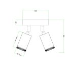 Fermaluce 2 adjustable Mini Spotlight GU1d0 spotlights