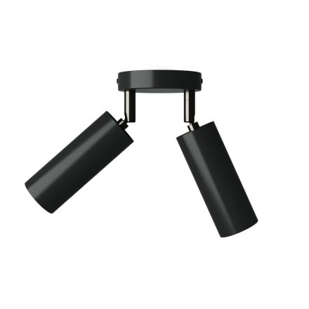 Lamp with 2 spotlights, Tub-E14 lampshade and round rosette