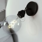 Fermaluce Metal 90°, adjustable wall or ceiling light source E27 screw lamp socket