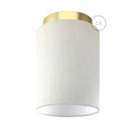   Fermaluce Metal cylindrical lampshade, Ø 15 cm, h18 cm, metal wall or ceiling lamp