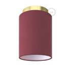 Fermaluce Metal cylindrical lampshade, Ø 15 cm, h18 cm, metal wall or ceiling lamp