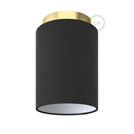 Fermaluce Metal cylindrical lampshade, Ø 15 cm, h18 cm, metal wall or ceiling lamp