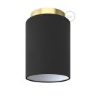 Fermaluce Metal cylindrical lampshade, Ø 15 cm, h18 cm, metal wall or ceiling lamp