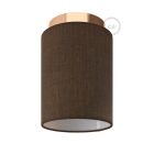 Fermaluce Metal cylindrical lampshade, Ø 15 cm, h18 cm, metal wall or ceiling lamp