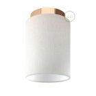 Fermaluce Metal cylindrical lampshade, Ø 15 cm, h18 cm, metal wall or ceiling lamp
