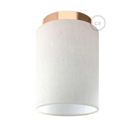 Fermaluce Metal cylindrical lampshade, Ø 15 cm, h18 cm, metal wall or ceiling lamp